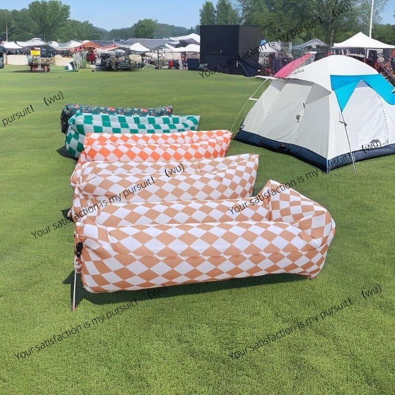 Bed Outdoor Camping - Divano gonfiabile portatile reclinabile singolo per