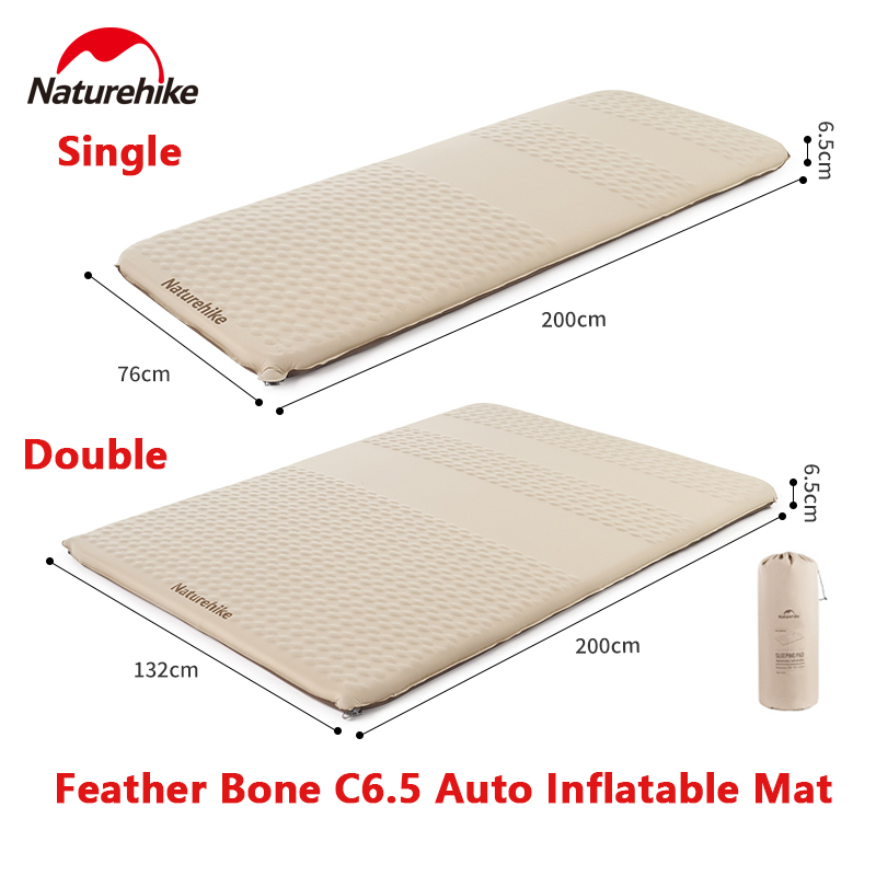 Outdoor Camping Rugs - Naturehike C6.5 materasso gonfiabile automatico cuscino