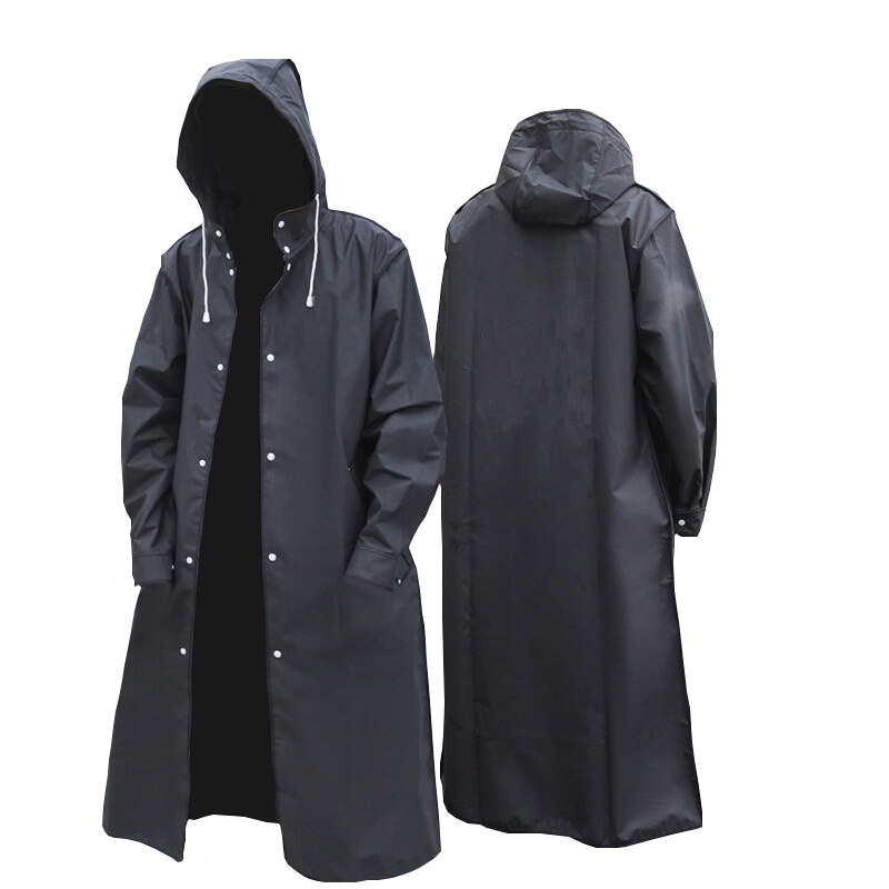 Camping Rain Poncho - Impermeabile lungo impermeabile per adulti moda